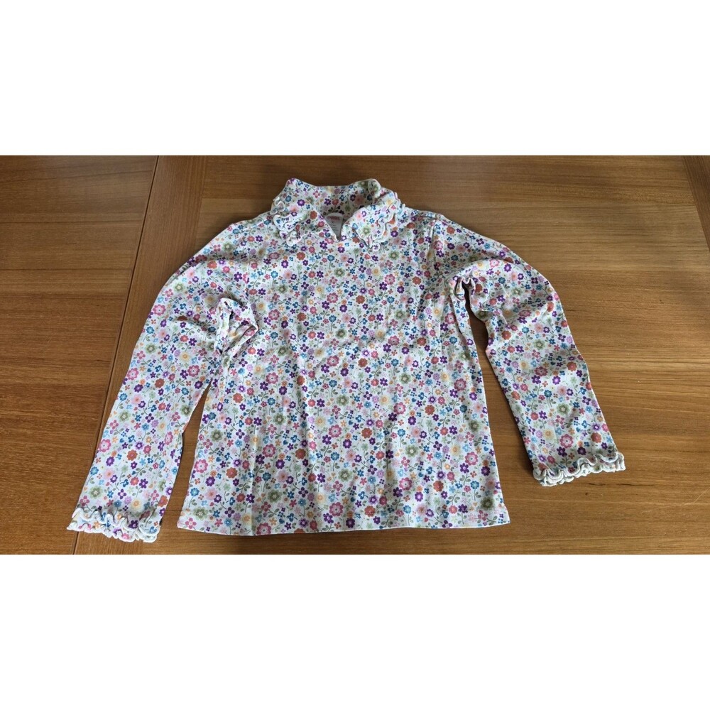Gymboree Girl's Floral Turtleneck Top Size 10 Vintage READ Description